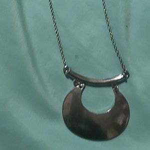 Half Moon Silver necklace